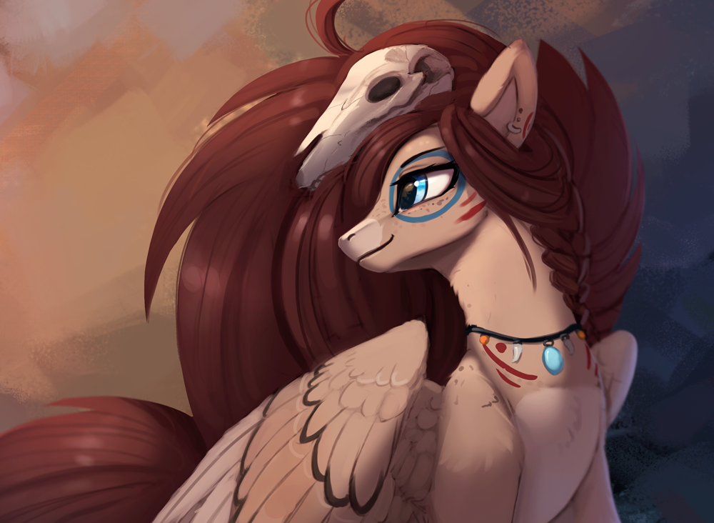 C черепком - My Little Pony, Арт, Original Character, Rodrigues404