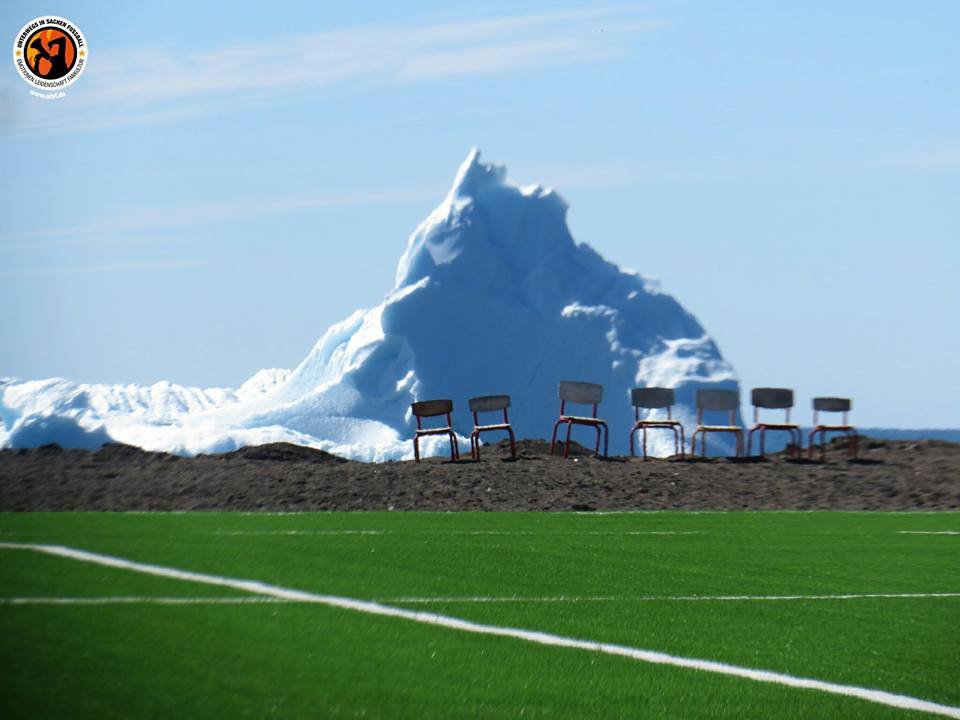 Football field in Greenland. - Humor, Joke, Rzhaka, Longpost