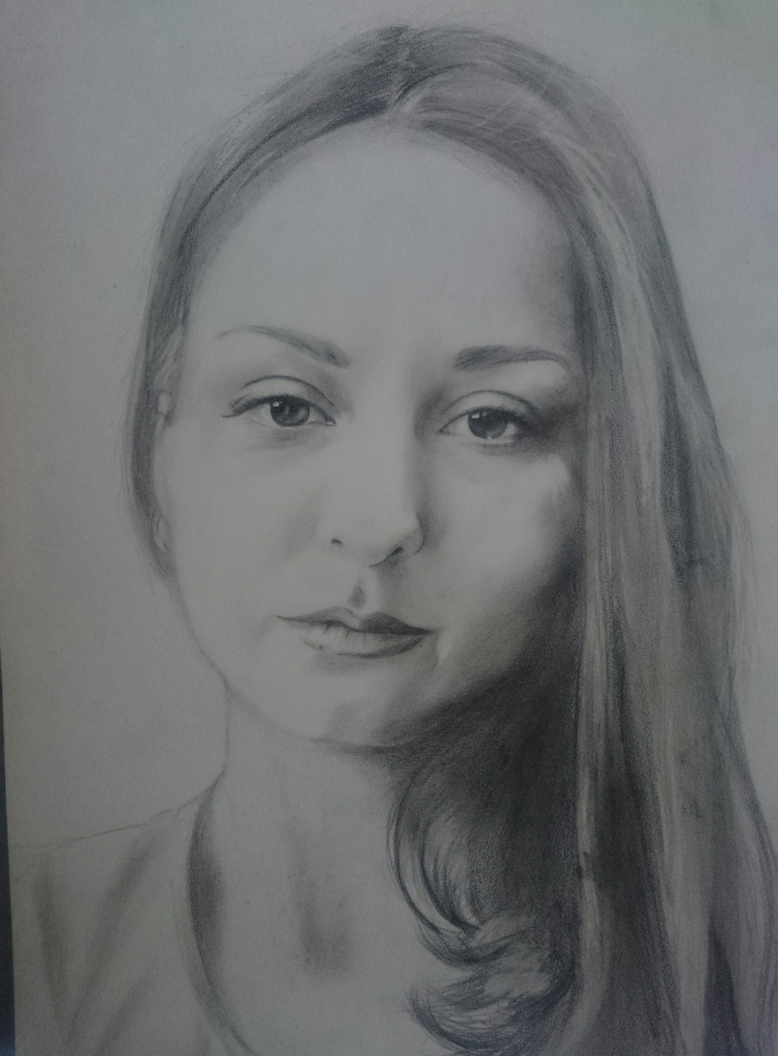 I'm learning to draw, I ask for help from professionals - My, Portrait by photo, Drawing