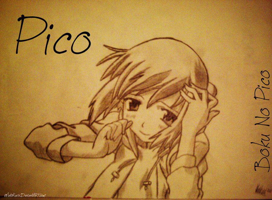 Posons, girls and everyone else, I brought Pico to you - Boku no Pico, Ladder, Its a trap!, Pico, , Coco, Art, Anime, Longpost