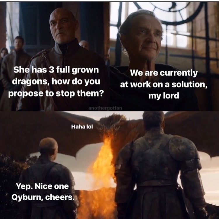 Qyburn, fuck you... - Game of Thrones, Spoiler, Randyll Tarly, , Drogon, , 