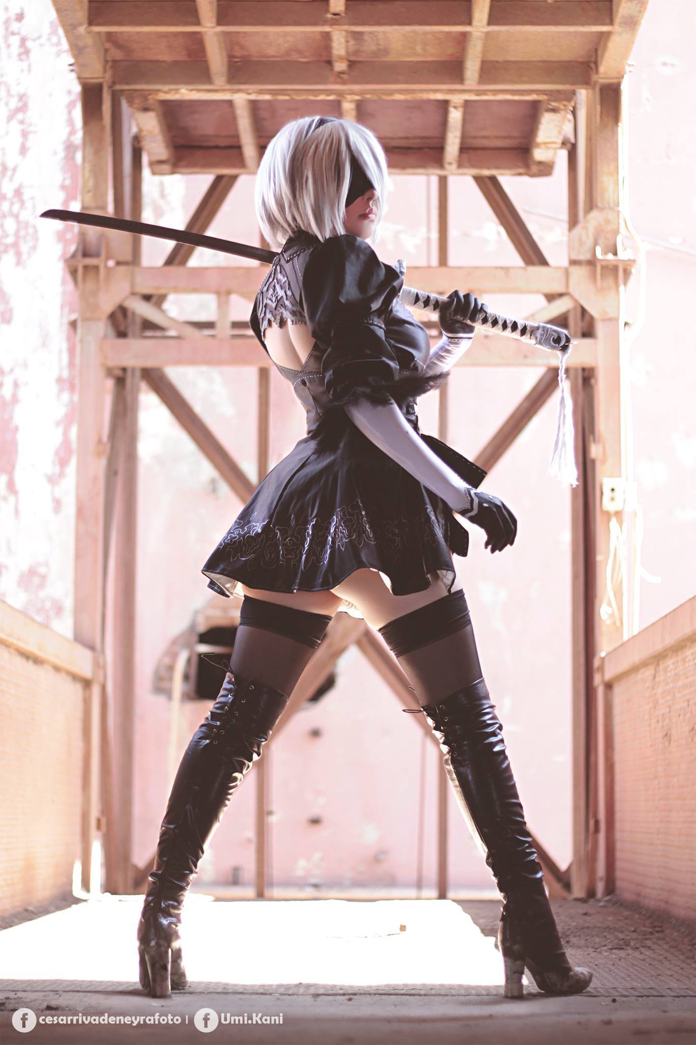 2B by Katta Ramos (Umi Kani) - NSFW, Yorha unit No 2 type B, NIER Automata, Booty, Cosplay, Longpost