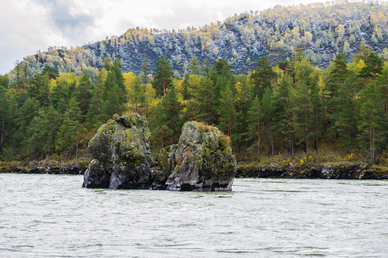 Oroktoy bridge, Teldekpen rapids. Up the Katun. - My, Mountain Altai, Chemal district, Oroktoi Bridge, , Nature, Autumn, Mountain tourism, Longpost, Altai Republic