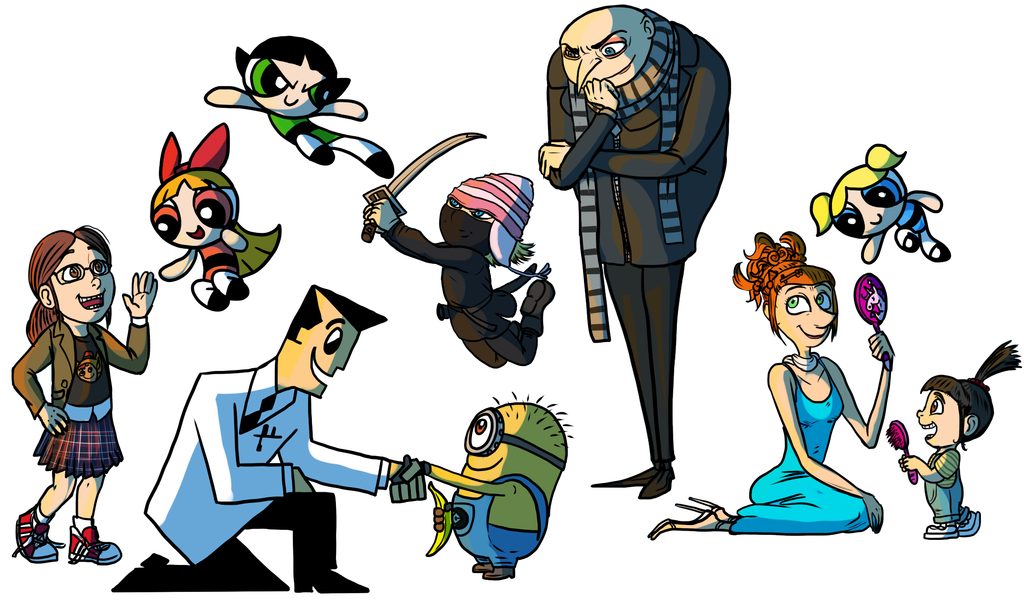 Crossover despicable me and powerpuff girls don't judge too harshly - Crossover, Despicable Me, Animated series Super Crumbs