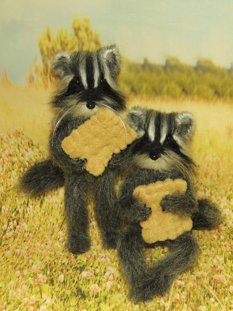 When you love raccoons...and knitting. - My, Raccoon, Needlework, Knitting, Longpost