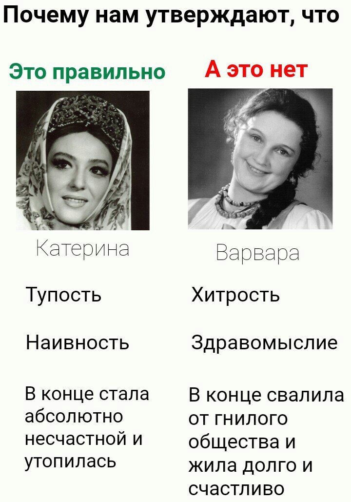 Взгляд под другим углом на Грозу - Сравнение, Литература, Текст, Картинка с текстом, Юмор