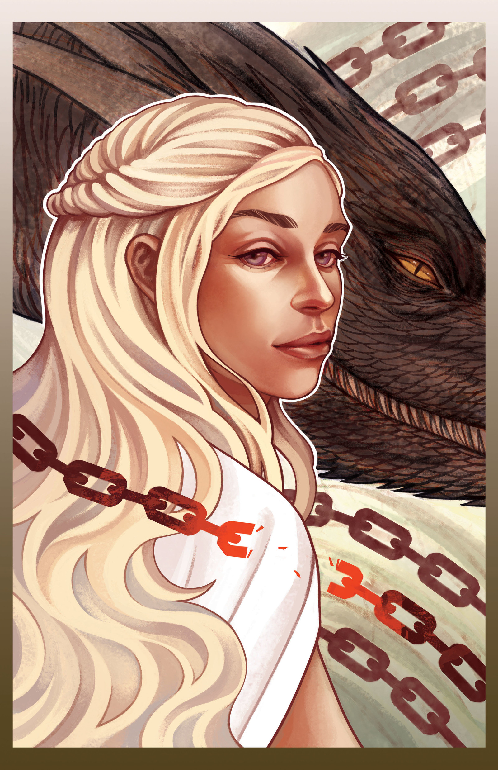 Game of Thrones Heroes By Annette Fanzhu - Game of Thrones, Sansa Stark, Petyr Baelish, Jaime Lannister, Art, Daenerys Targaryen, Jon Snow, Longpost