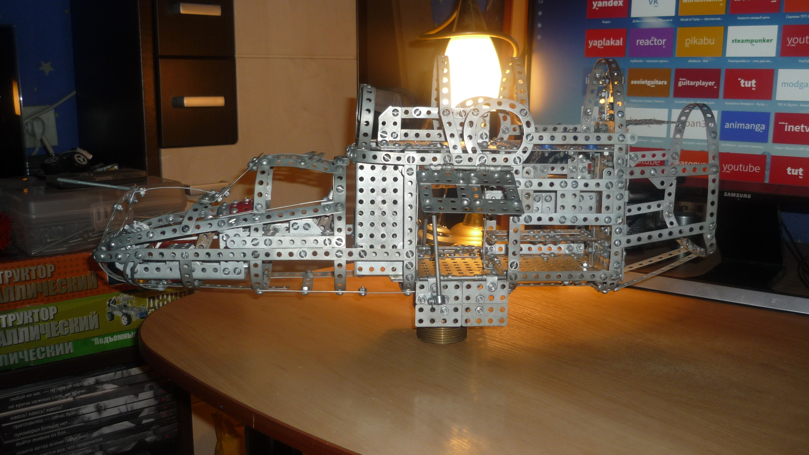 МИ-24 из металлического конструктора ч.2 - Моё, Моё, Конструктор, Ми-24, Стендовый моделизм, Длиннопост