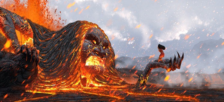 Lord of Volcanoes - Volcano, Eruption, Demon, Image, Photoshop master, Lava