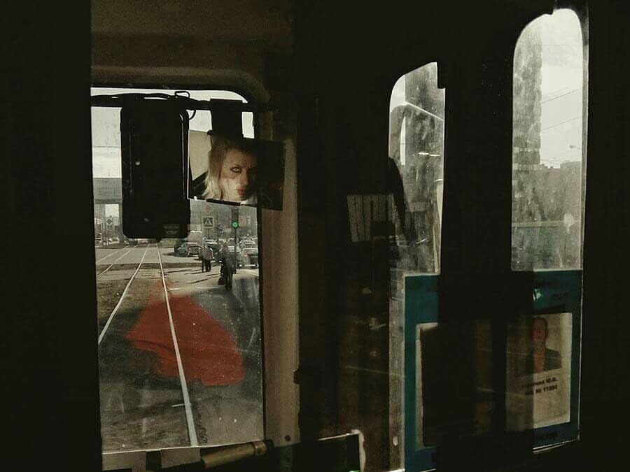 Tram driver in St. Petersburg - Saint Petersburg, Morning, Tram