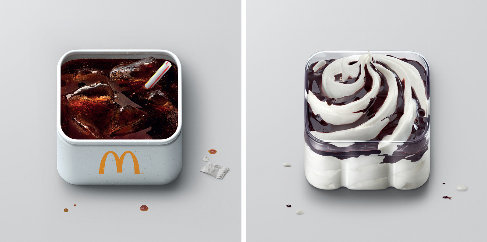 If McDonalds food turned into app icons - Icons, Brands, Longpost