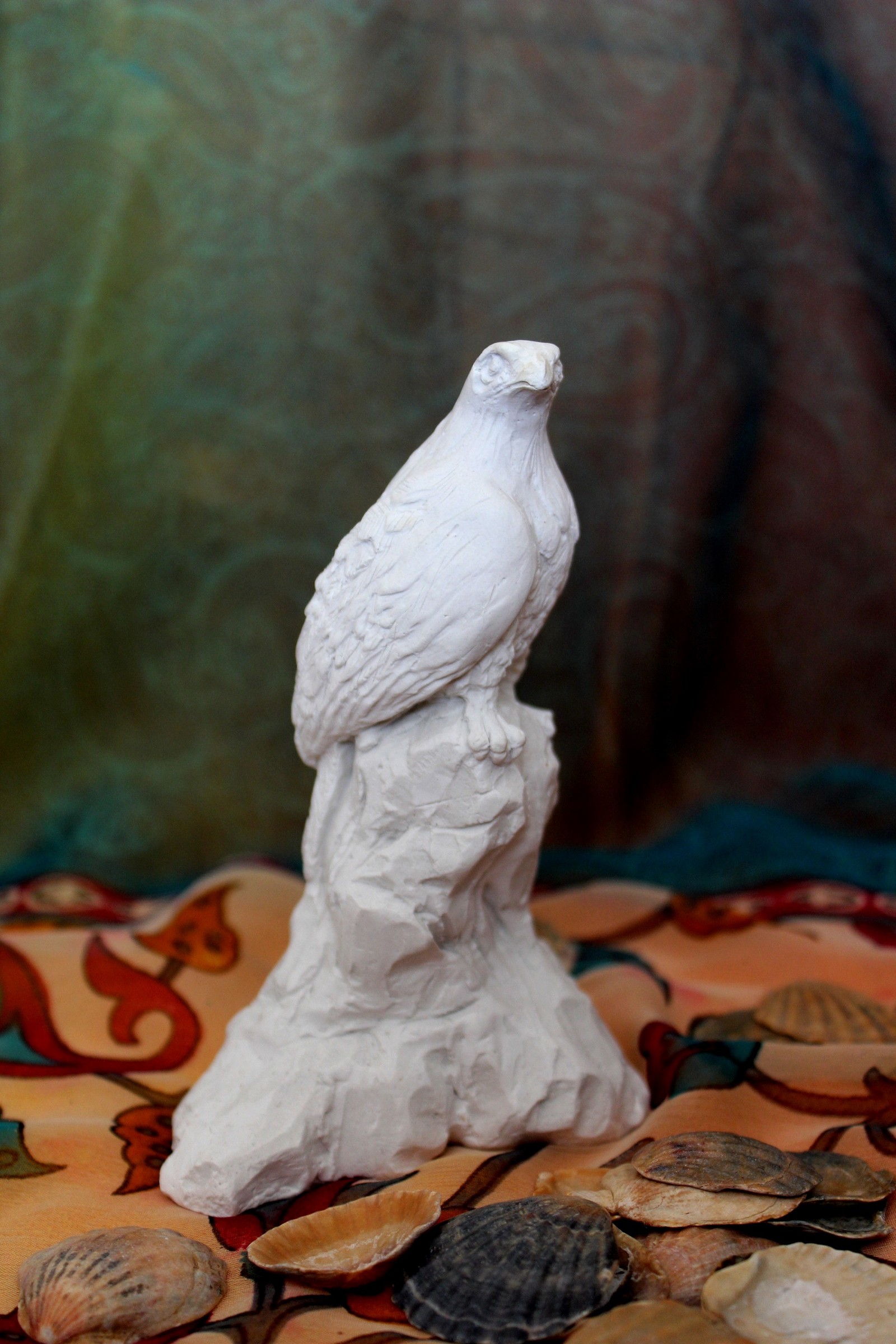 Embodied in plaster - My, Gypsum, Eagle, Souvenirs, Presents, Statuette, Plaster sculpture, Longpost