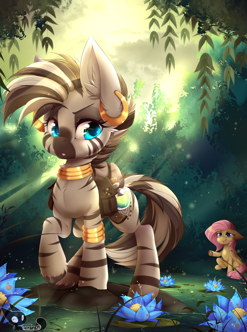 Zecora Health of Information by teranen - My little pony, Zecora, Fluttershy, Teranen