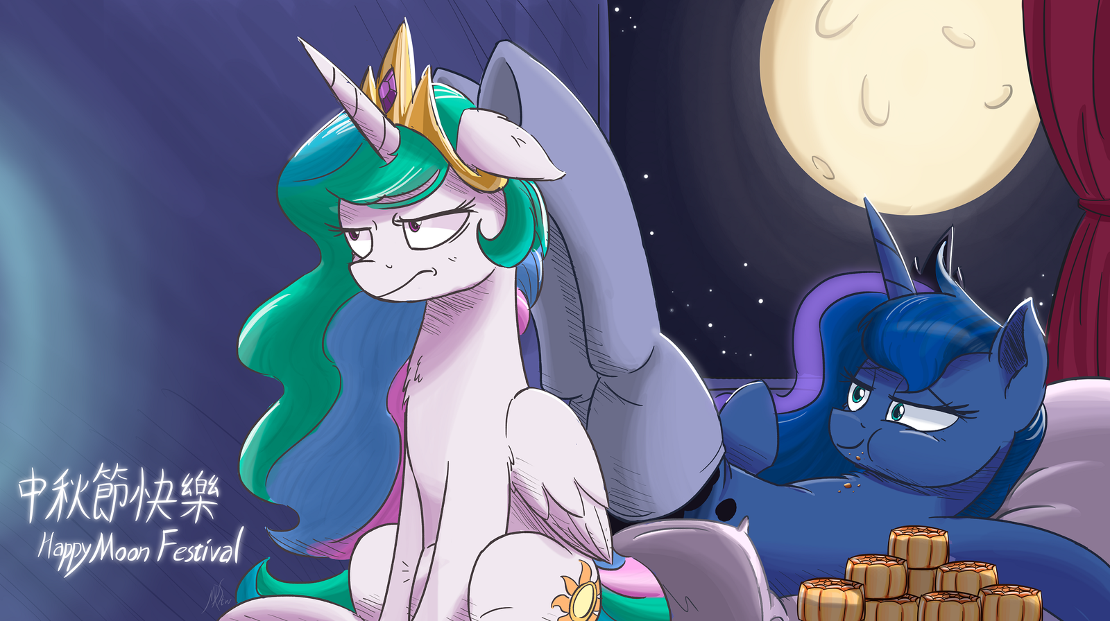 Two sisters by j24262756 - Princess celestia, Princess luna, My little pony