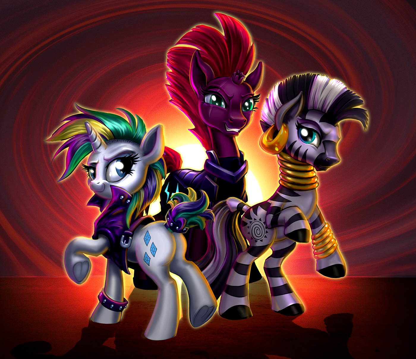 Mohawks Are In This Season - My Little Pony, PonyArt, Rarity, Zecora, Tempest Shadow, MLP Season 7, My Little Pony: The Movie, Harwicks-Art