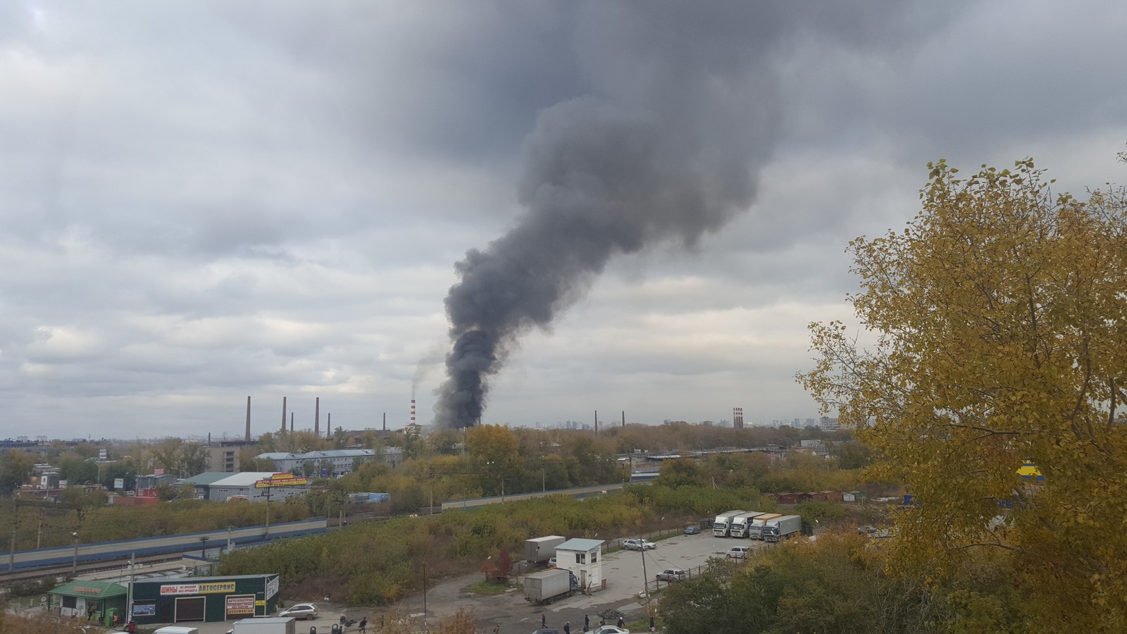 Завод «Сибсельмаш» в Новосибирске сегодня особенно горяч. - Моё, Пожар, Новосибирск, Длиннопост