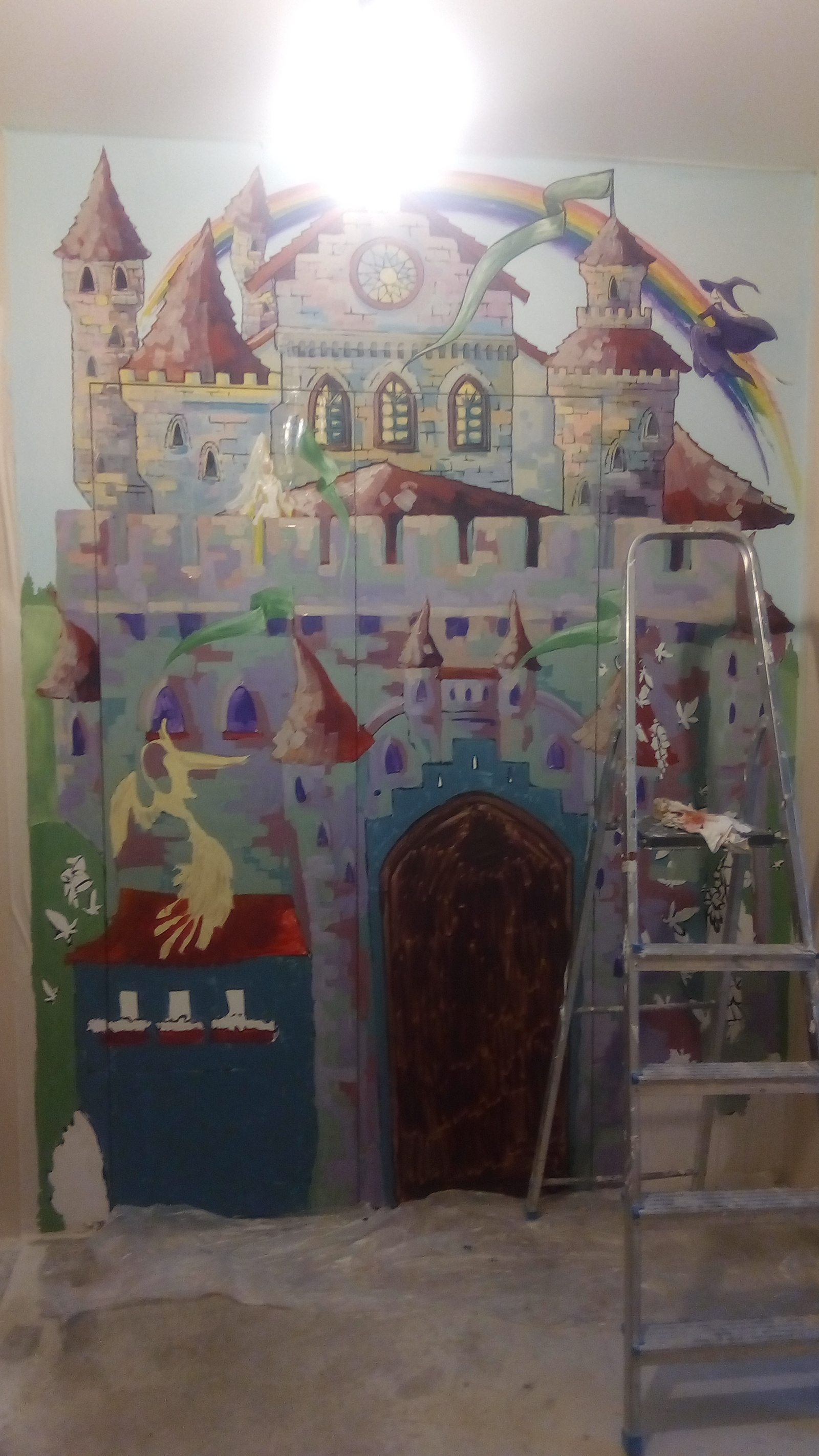 Painting the entrance to the nursery - My, Kai Yara, Wall painting, Children, Longpost