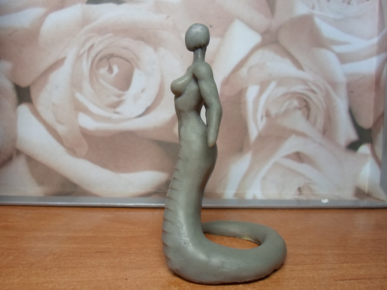 Naga, a little bit of the process of the new figurine - My, Naked, , Process of creation, Лепка, Miniature, With your own hands, Fantasy, Polymer clay, Longpost, Creation