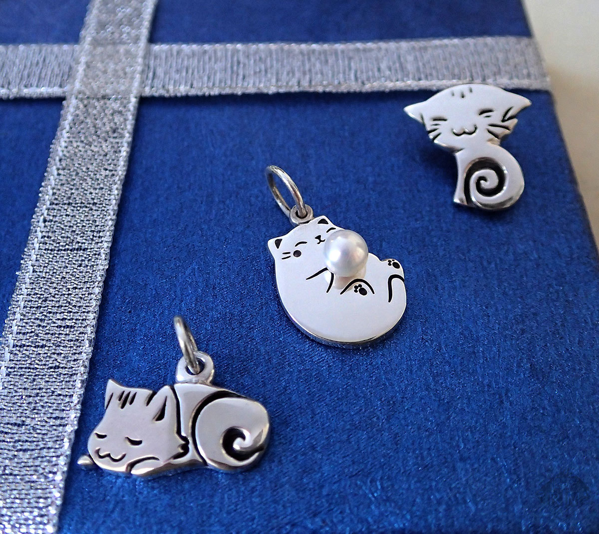 Carefully! Kittens! - My, Silver, Decoration, cat, Pendant, Handmade decorations, Creation, Longpost