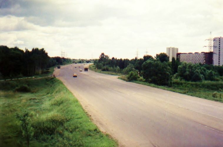 103 км МКАД. Гольяново, 1991 год - Старое фото, Москва, МКАД