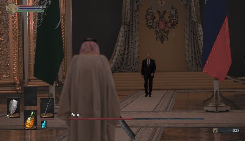 Vladimir Putin met with the King of Saudi Arabia in the Kremlin. - Politics, Photoshop master, Vladimir Putin, Longpost