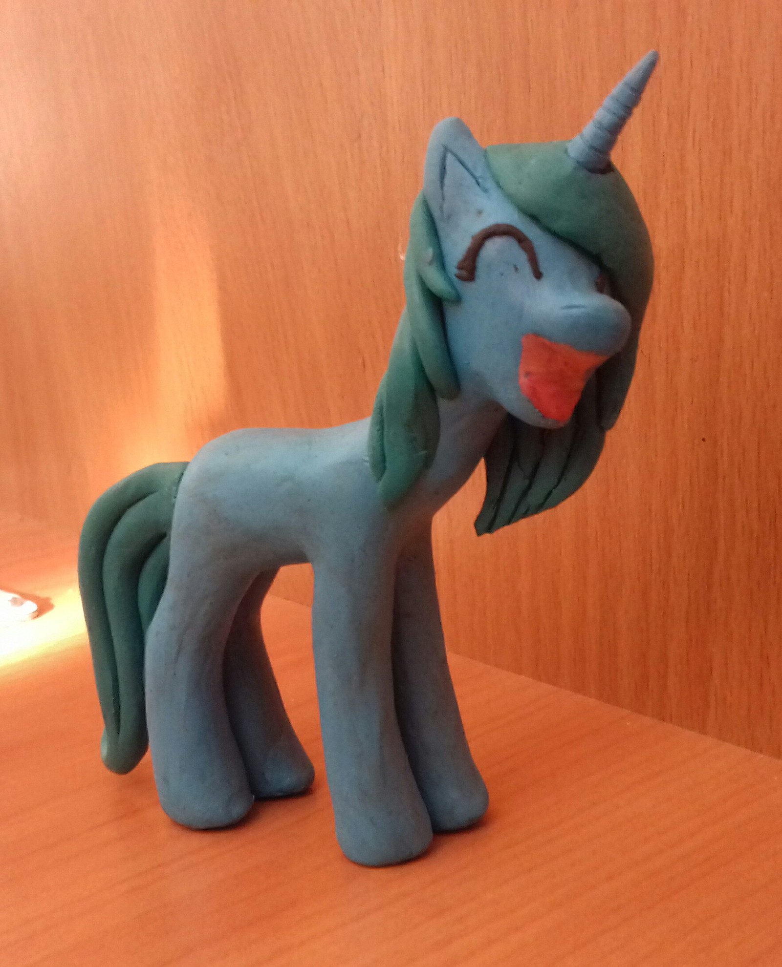 Plasticine unicorn! - My, Plasticine, Hobby, Unicorn, My little pony