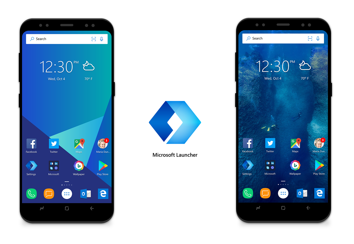 Microsoft Launcher brings Android and Windows 10 closer - Microsoft, Android, W3bsit3-dns.com, Longpost