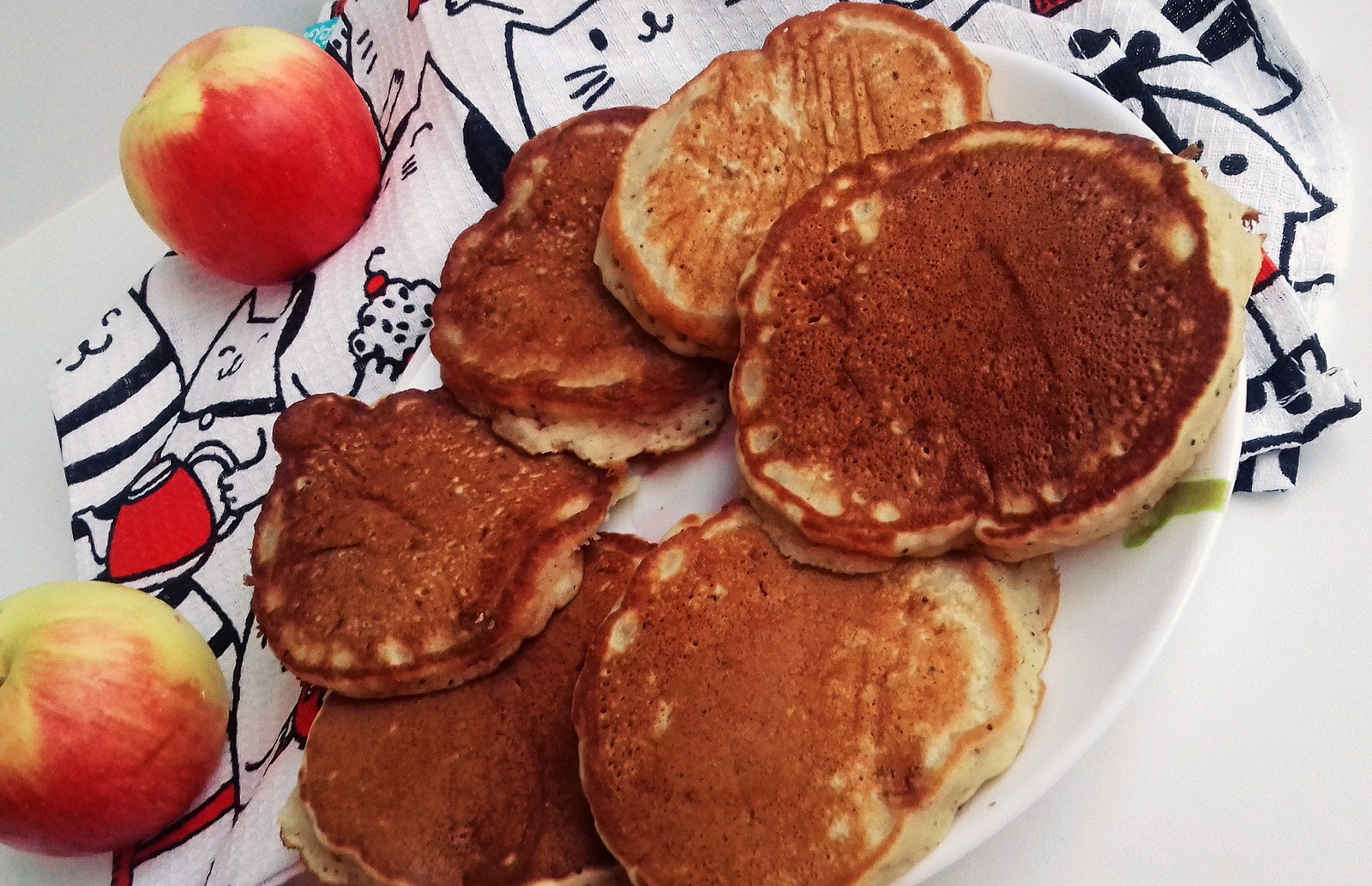 Fritters with apple and poppy seeds - My, Pancakes, Proper nutrition, Autumn, Apples, Recipe