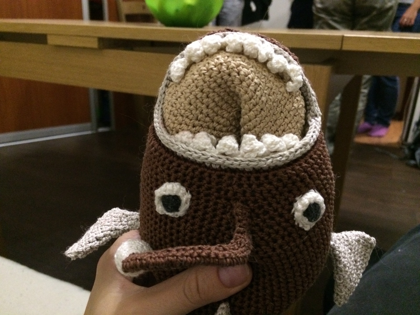 Mad Anglerfish - A fish, Soft toy, Marine life, Crochet, Longpost