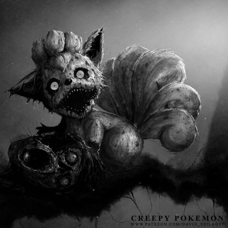 Deadly Terrible Pokemon - Art, Kripota, Pokemon, Longpost