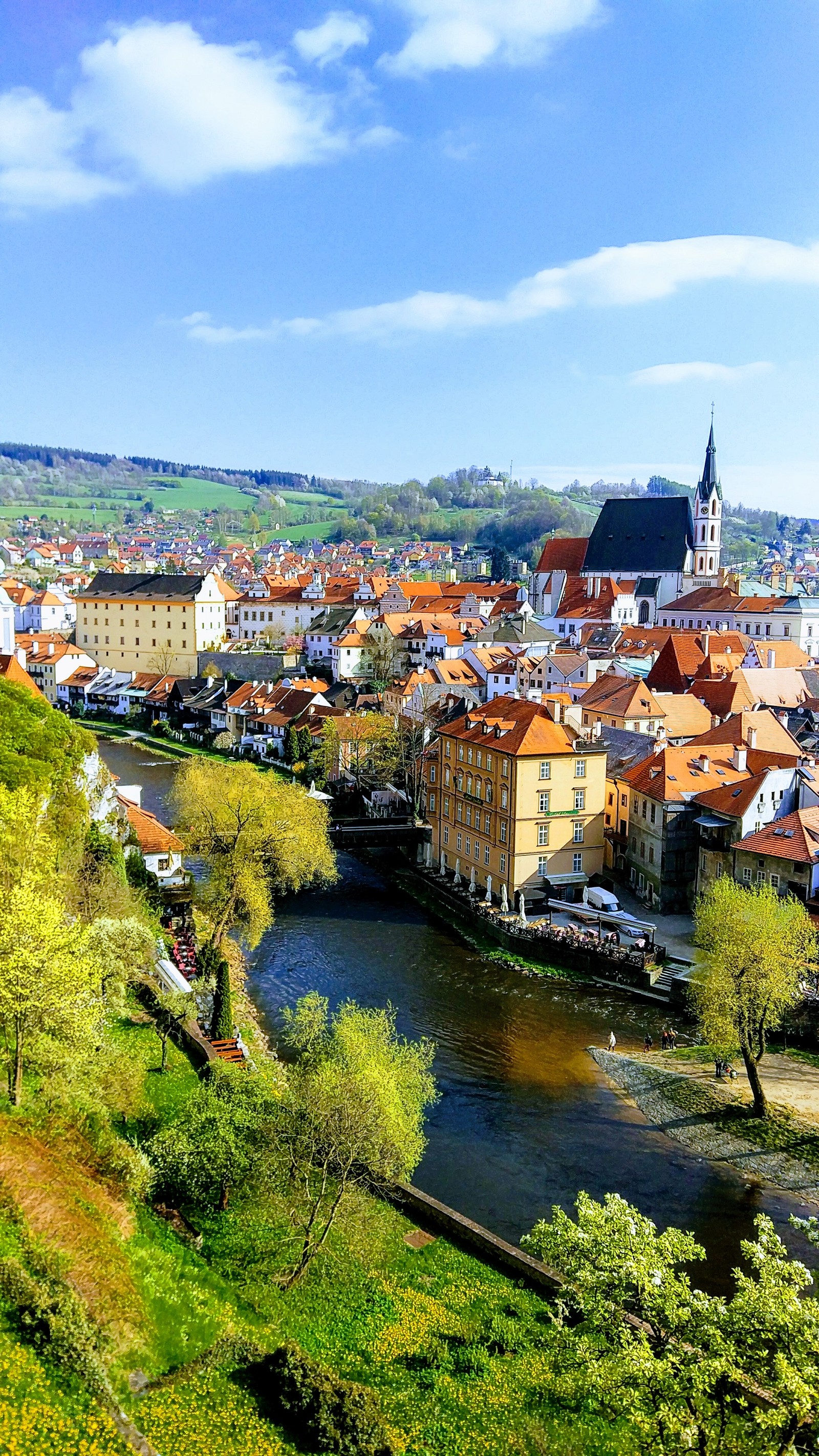 Cesky Krumlov in spring - My, Cesky Krumlov, Czech