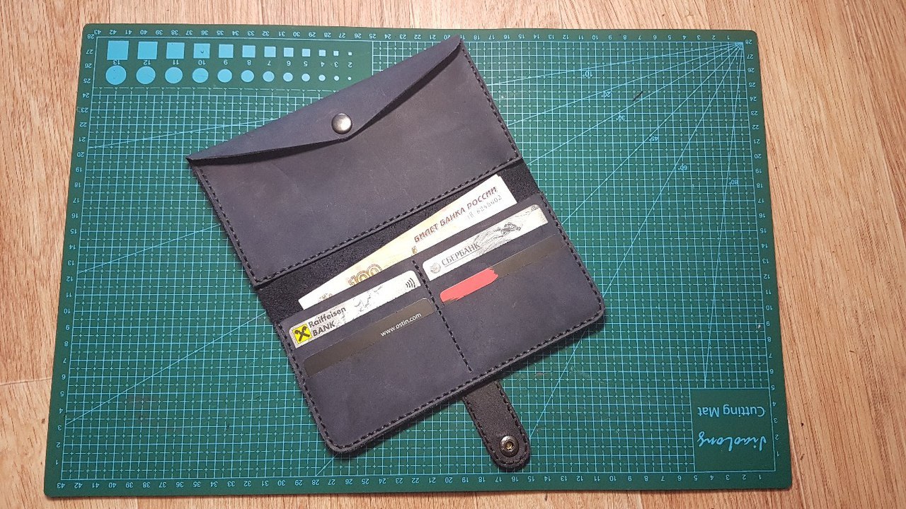 Wallet LONGER - My, Leather, Leather, Handmade, Wallet, Longpost