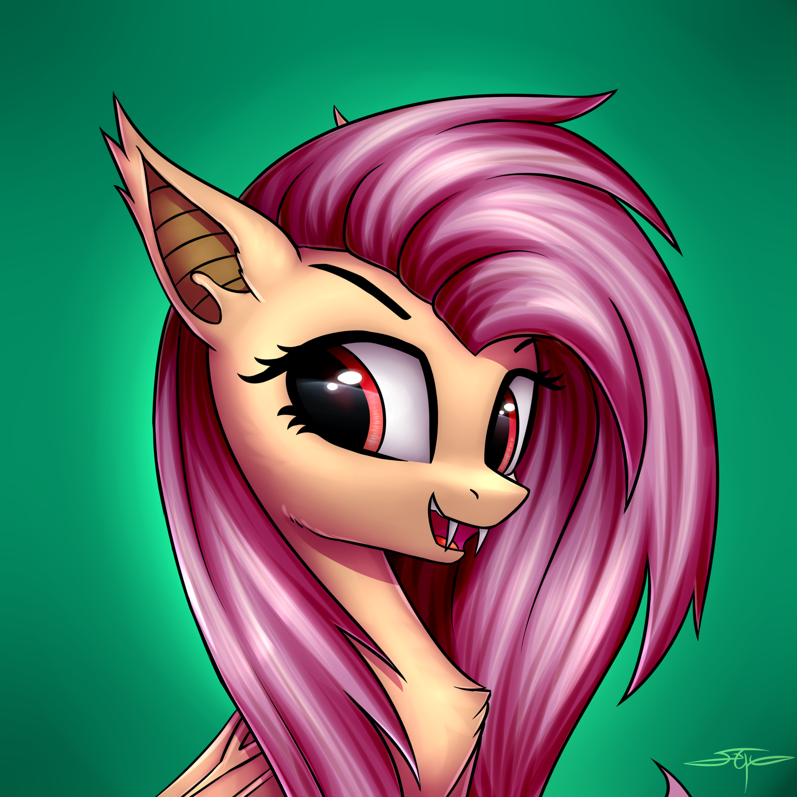 Flutterbat - My little pony, PonyArt, Flutterbat, Setharu