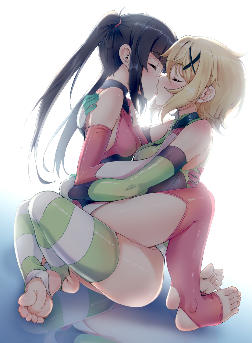 Anime Art - NSFW, Anime art, Senki zesshou symphogear, , Shirabe, Yuri, Anime, Art