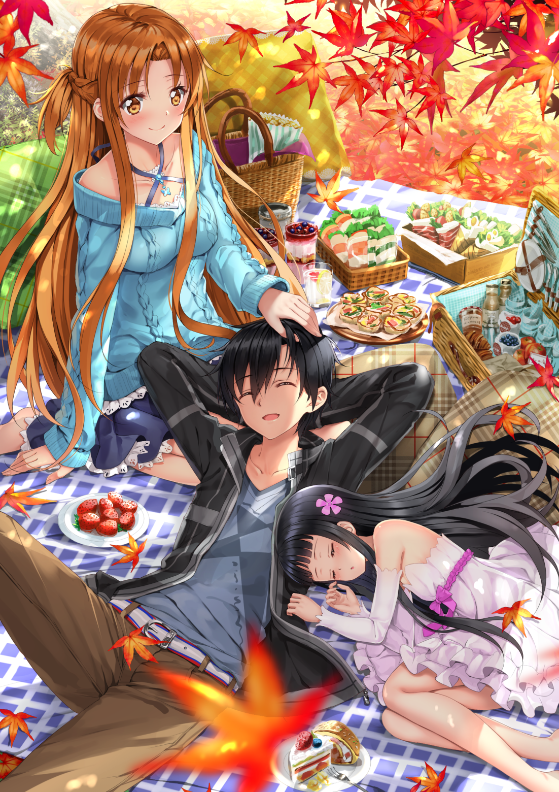 Sword Art Online - Sword Art Online, Asuna yuuki, Kirigaya Kazuto, , Anime art, Anime, Art