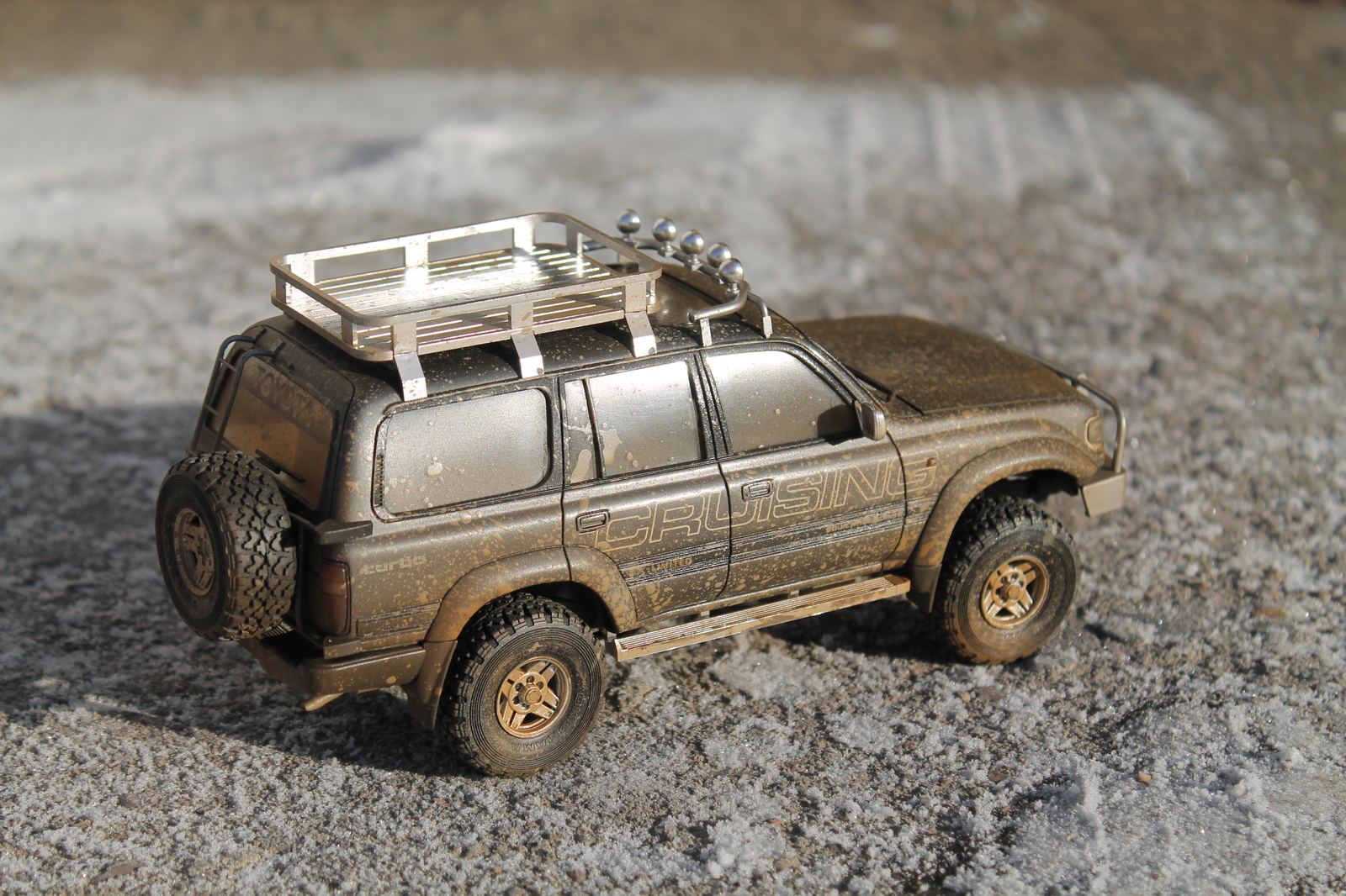 Land Cruiser 80 - My, Modeling, Rukozhop, Car modeling, Stand modeling, I share, , , Toyota, Longpost, 1:24