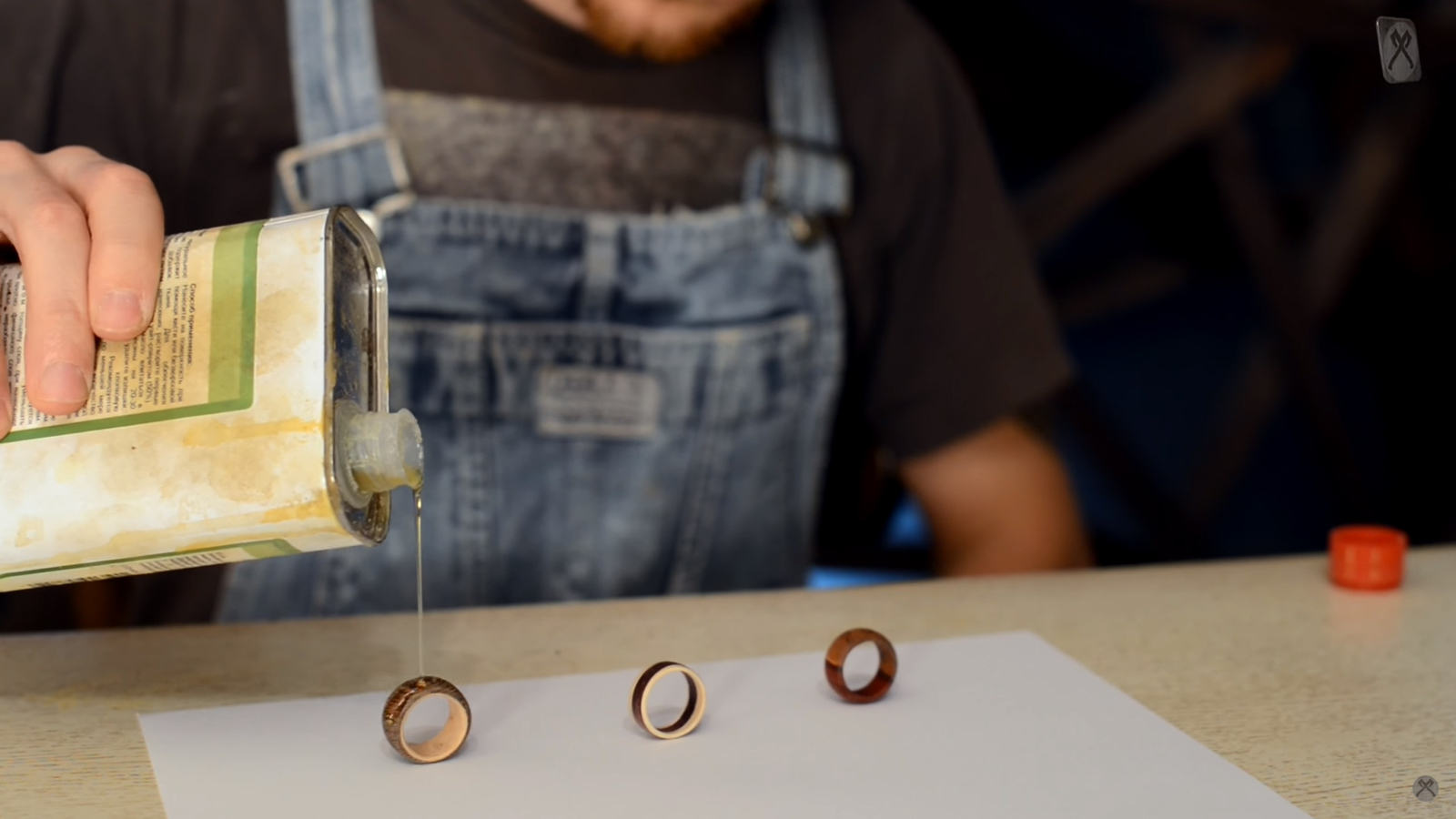 Three rings - just quick and easy!) - My, Axe, , Wood, Craft, Handmade, Do it yourself, With your own hands, Ring, Video, Longpost, Tree