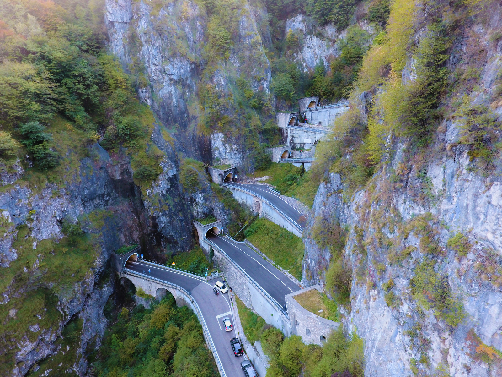 Serpentine in the Alps, Italy - My, Alps, Drone, Italy, DJI Phantom, Serpentine, The mountains, Nature