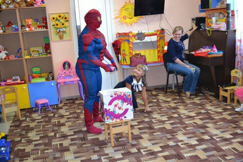 The new Spiderman. - My, Spiderman, Not the same, Kindergarten, Childhood, Costume