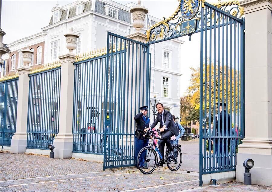 Prime Minister of the Netherlands Mark Rutte is on his way to work. - Prime Minister, Work