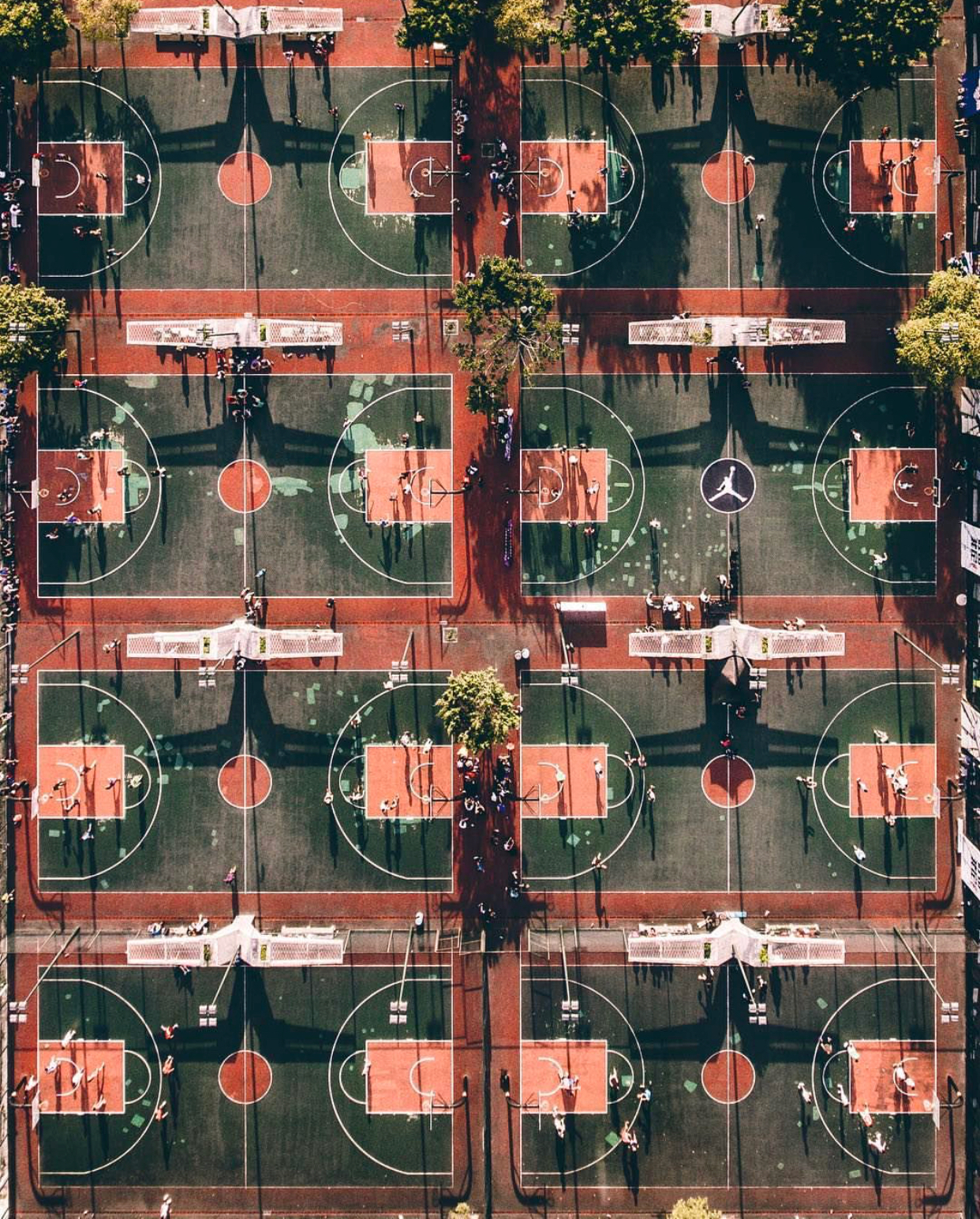 Sports grounds from a bird's eye view (Instagram compilation, part 1) - Instagram, Playground, Quadcopter, China, The photo, Longpost