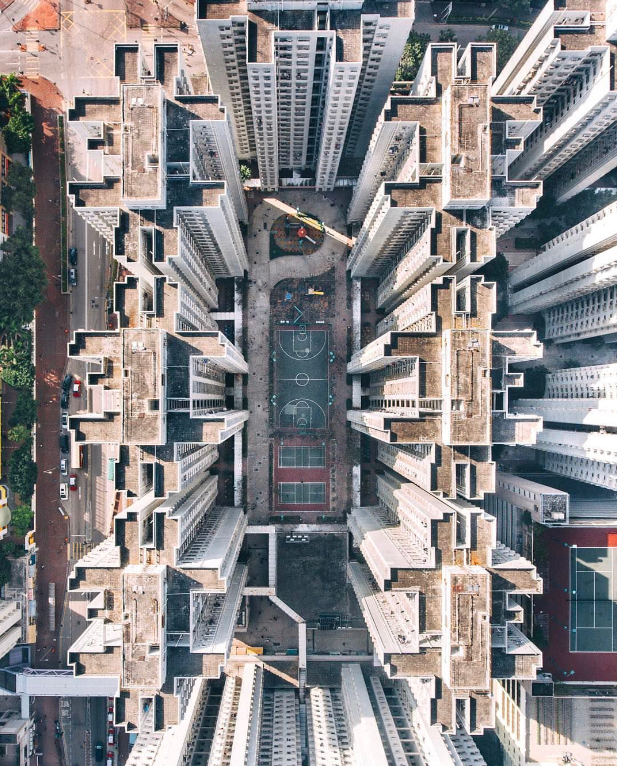 Sports grounds from a bird's eye view (Instagram compilation, part 1) - Instagram, Playground, Quadcopter, China, The photo, Longpost