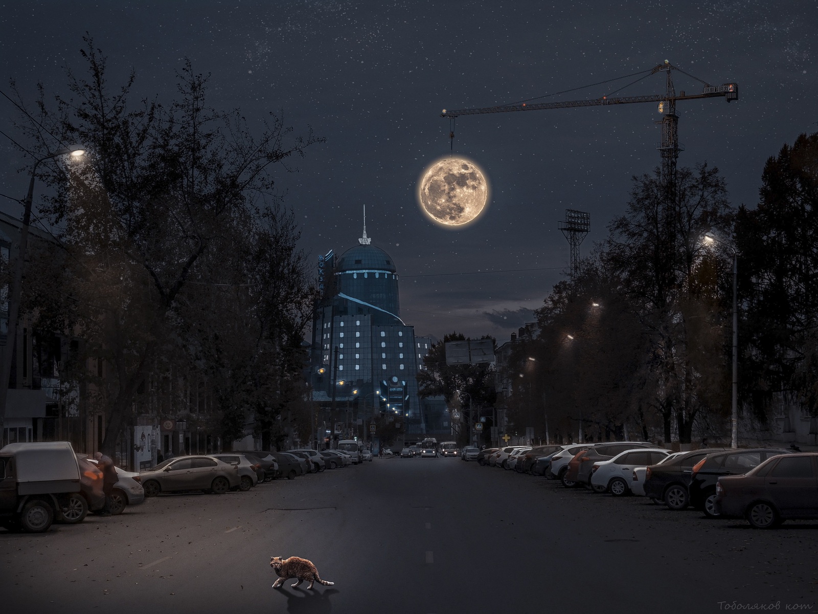 Самарские улицы ночью