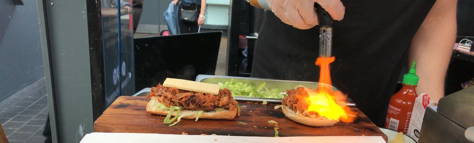 Pulled pork, pulled pork and what it is eaten with. - My, Food, , London, Video, Longpost