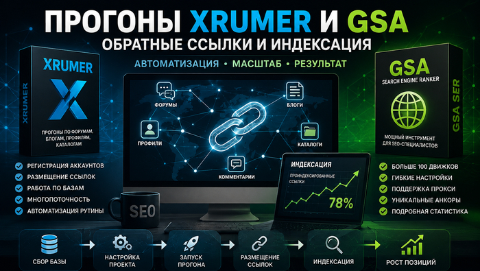 Прогоны Xrumer и GSA: обратные ссылки, индексация и правильное использование автоматизации