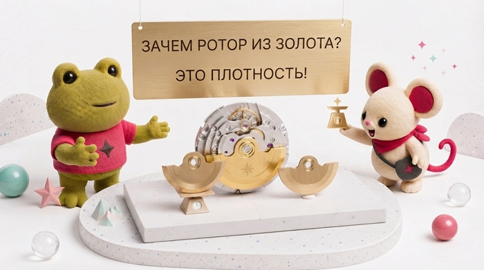 Зачем ротор автоподзавода делают из золота и дело тут совсем не в роскоши