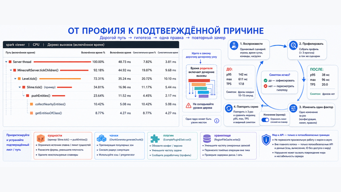 MSPT и TPS сервера Minecraft: как правильно читать тайминги