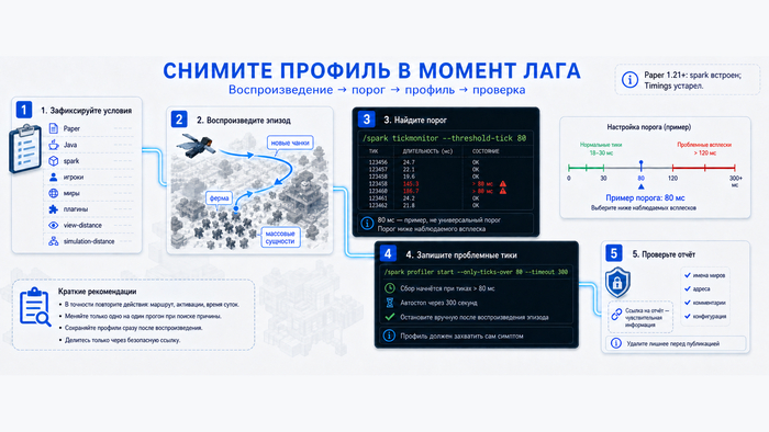 MSPT и TPS сервера Minecraft: как правильно читать тайминги