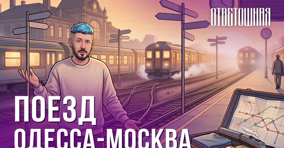 ОТВЕТОШНАЯ: почему поезд Одесса-Москва приходит на Киевский вокзал в Москве, а не на Одесский? - , Серия Ответошная, Моё, Артемий Лебедев, Вопрос-Ответ, Топонимика, Видео, Видео вк, Пикабу+