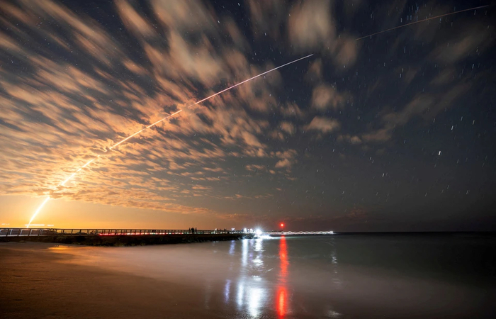 Запуск спутников Starlink. Фото: REUTERS.
